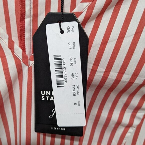 Universal Standard For J.Crew | Poplin Tie Sleeve Top - Picture 10 of 13